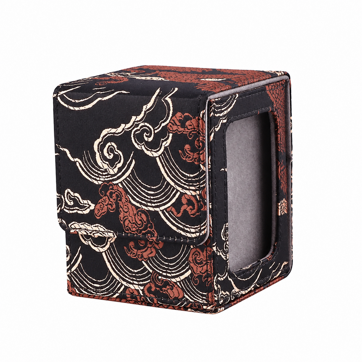 Dragon Pattern Ukiyoe Deck Box on a clean white background.
